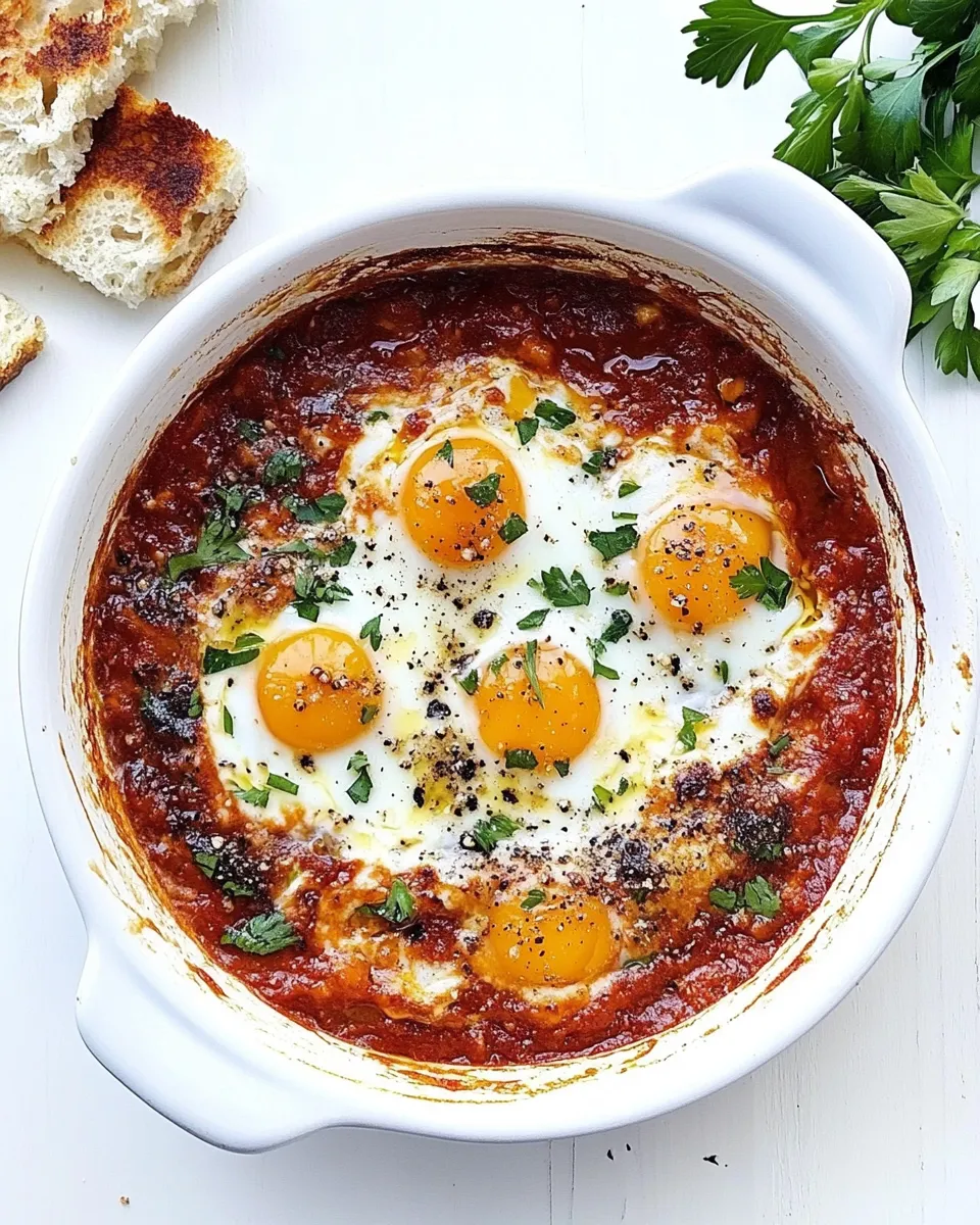 Easy Eggs in Purgatory Recipe shot