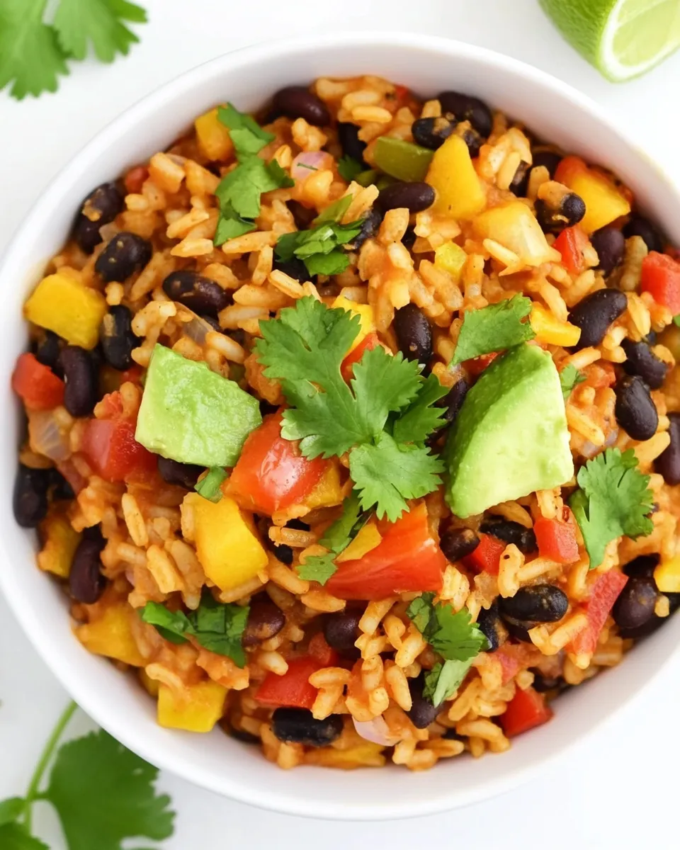 Easy Fiesta Rice and Black Beans recipe photo
