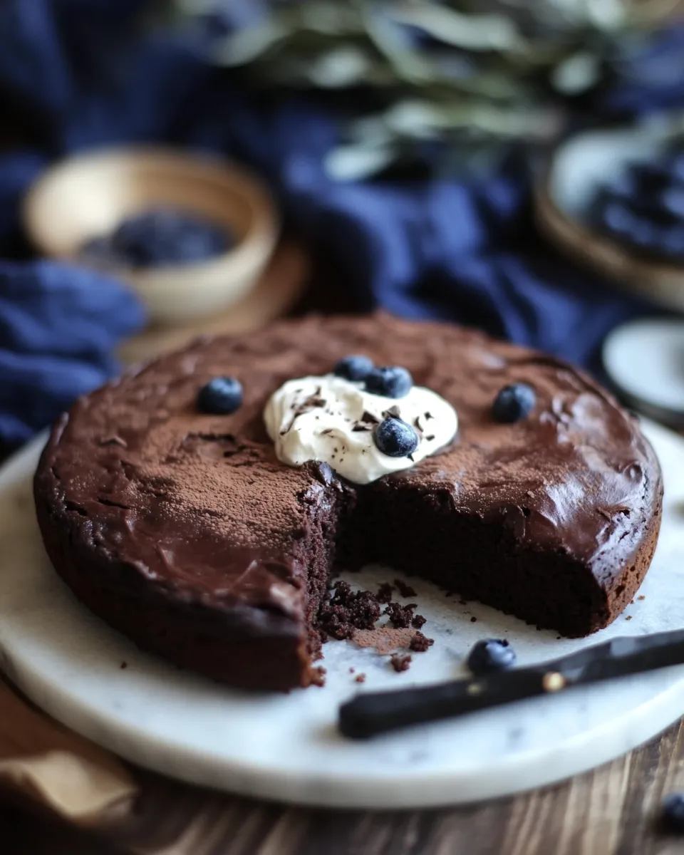 Easy Flourless Chocolate Cake (Paleo) recipe photo