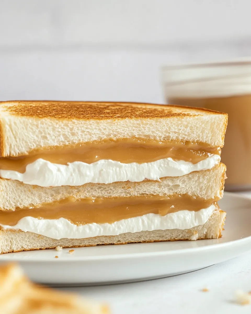 Homemade Fluffernutter Sandwich photo