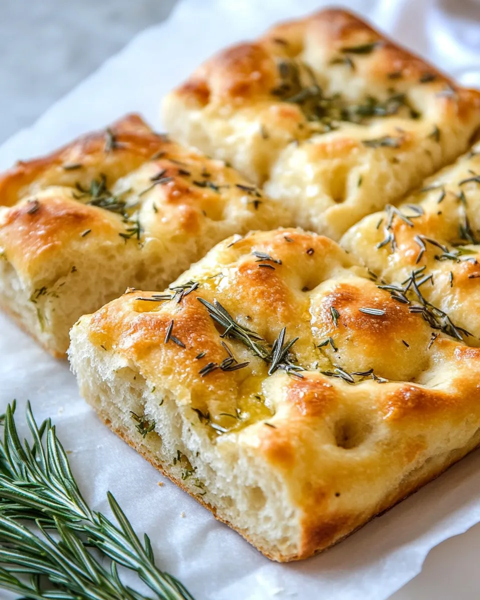 Delicious Focaccia Bread Recipe dish photo