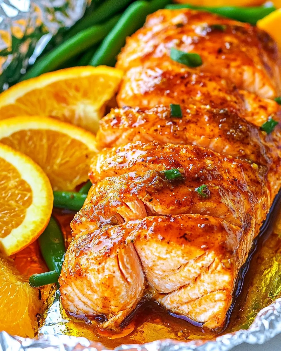 Quick Foil Pack Orange Molasses Salmon dish photo