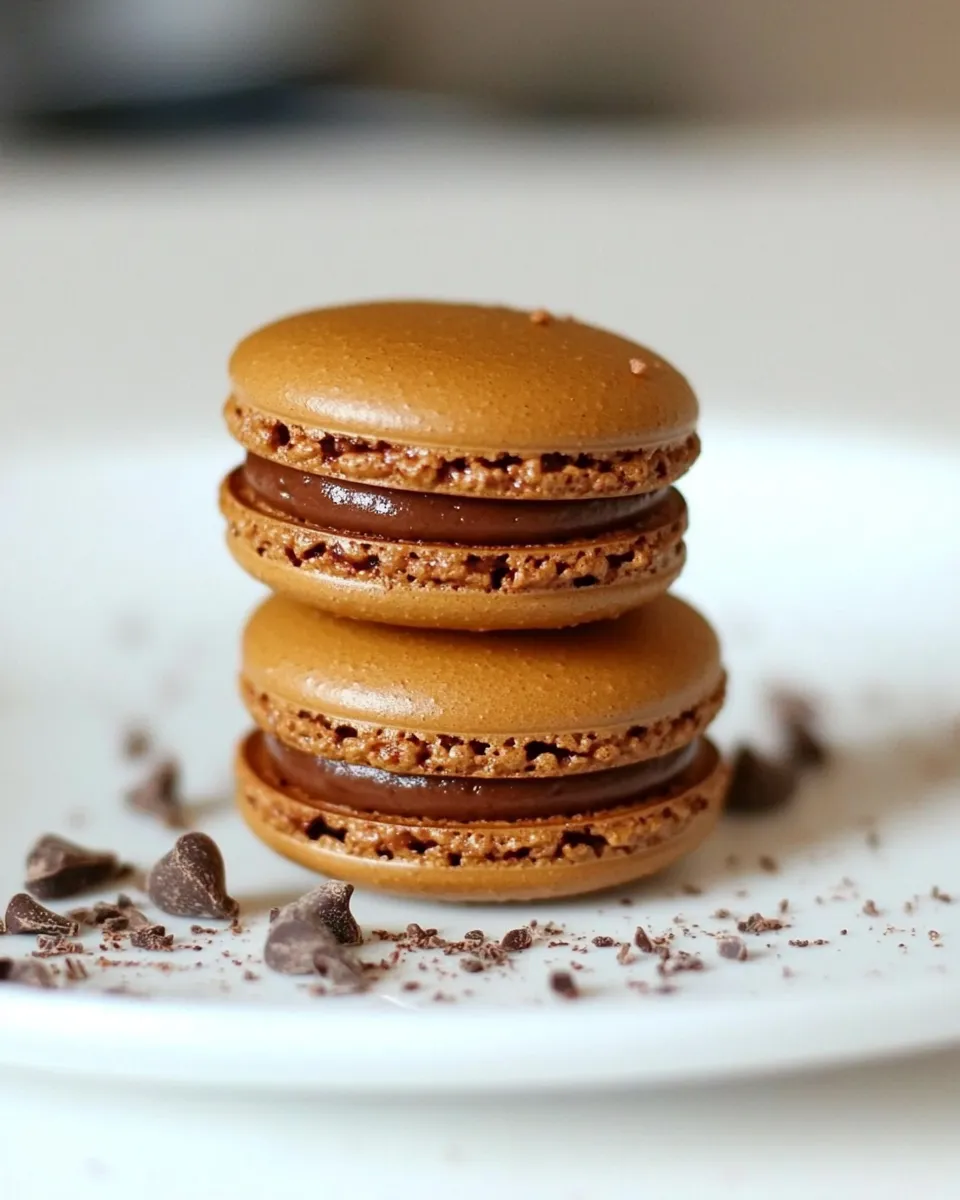 Classic French Chocolate Macaron Recipe image