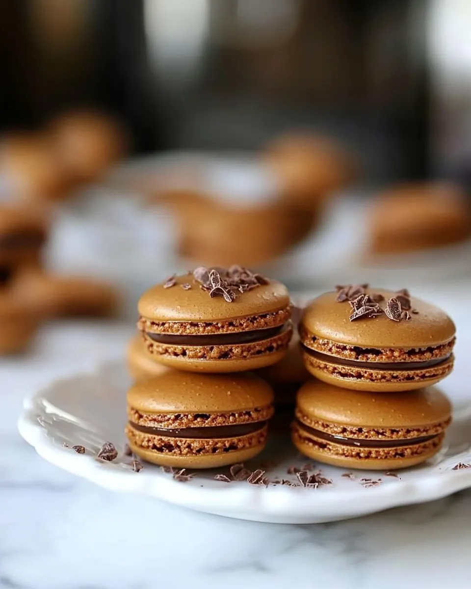 Easy French Chocolate Macaron Recipe shot