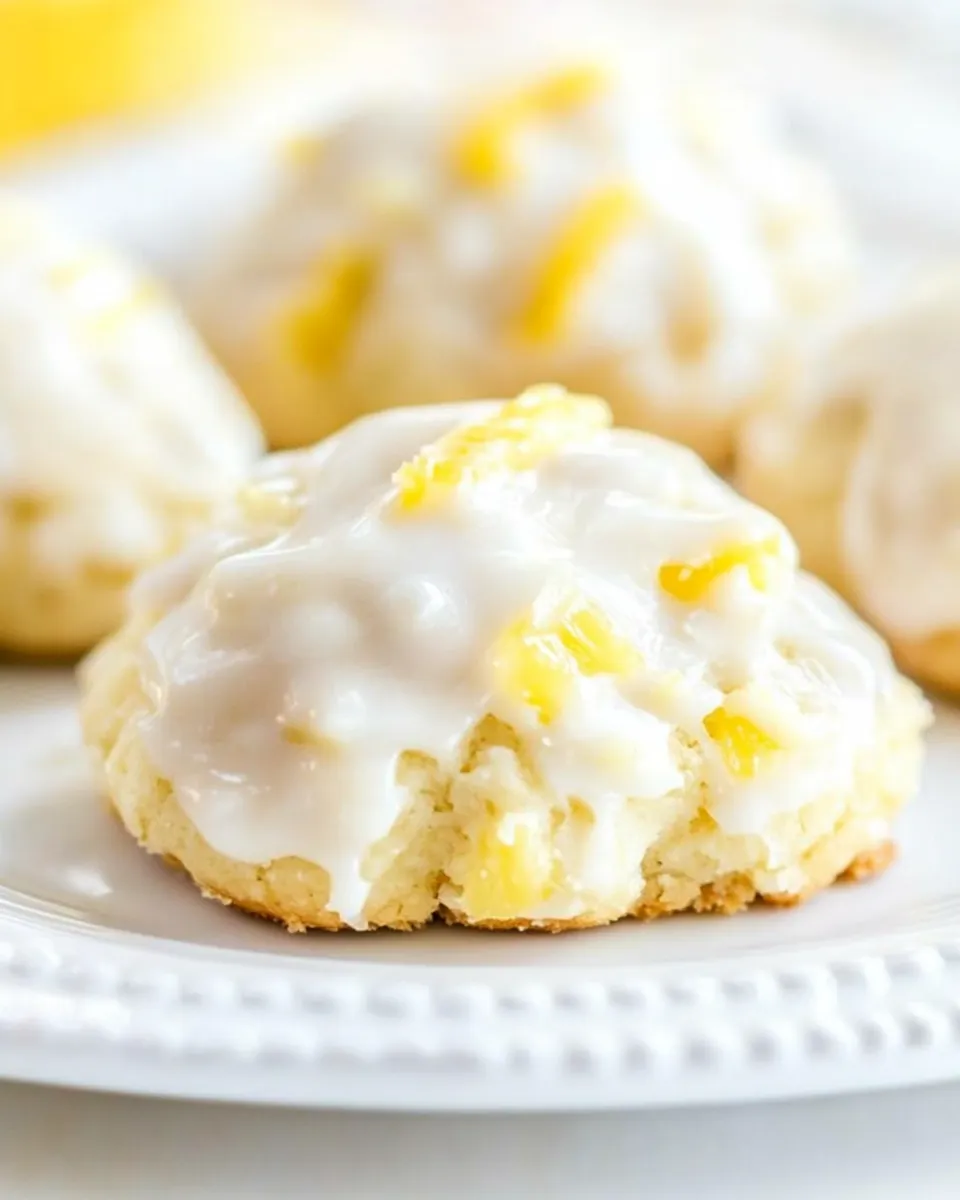 Delicious Frosted Pineapple Drop Cookies Recipe image