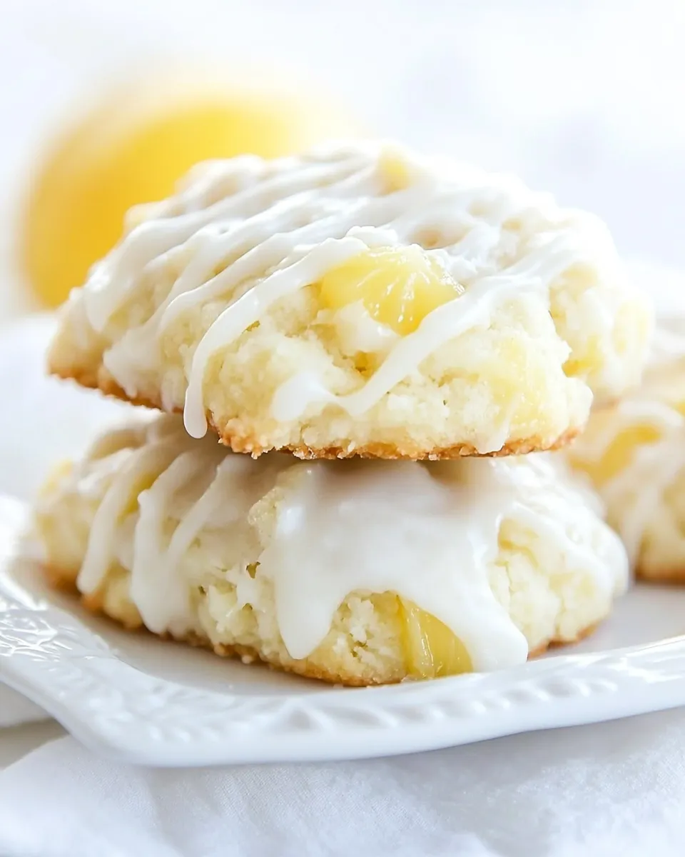 Easy Frosted Pineapple Drop Cookies Recipe shot