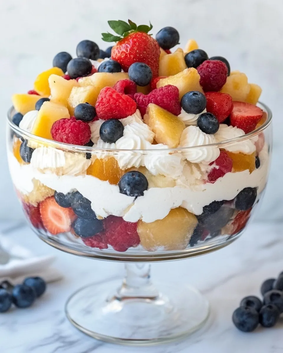 Delicious Fruit Trifle image