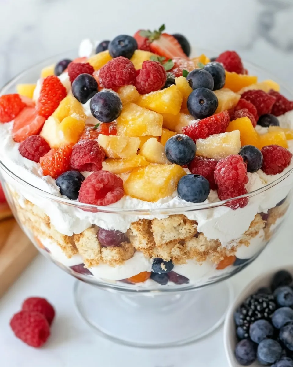 Classic Fruit Trifle recipe photo