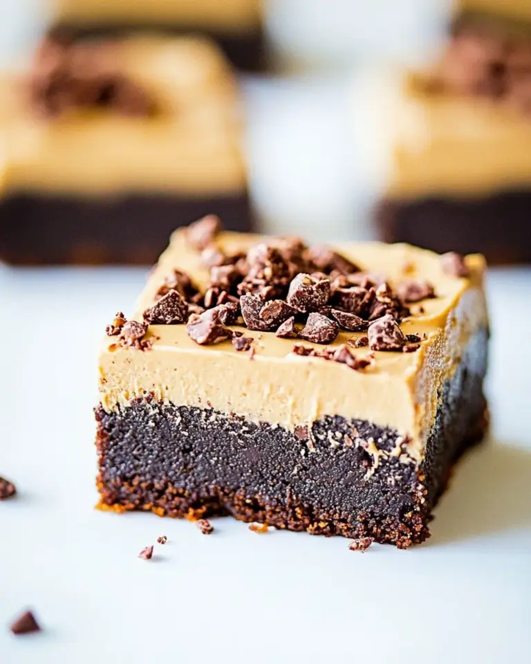 Homemade Fudgy Brownies with Peanut Butter Buttercream photo
