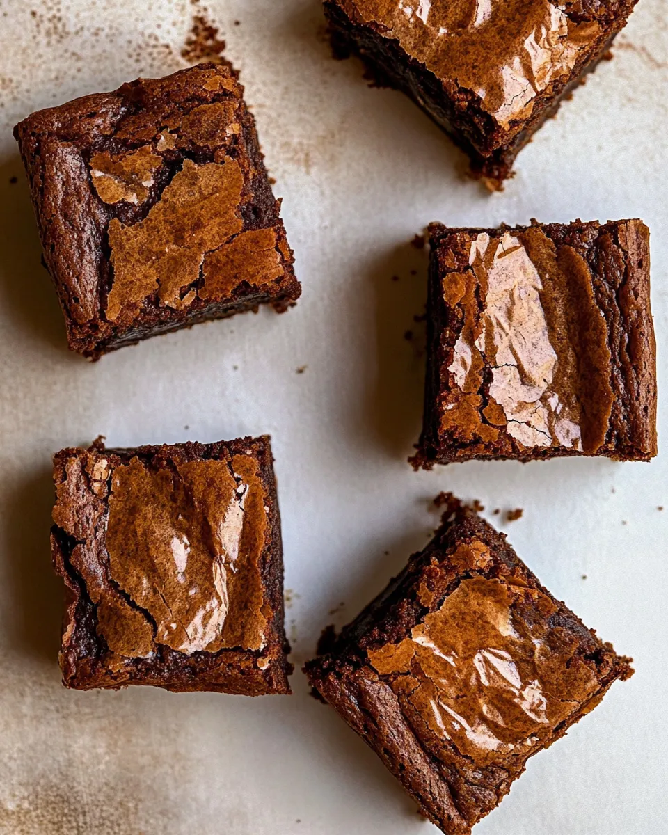 Classic Fudgy, Crinkly, Brown Butter Brownies. image