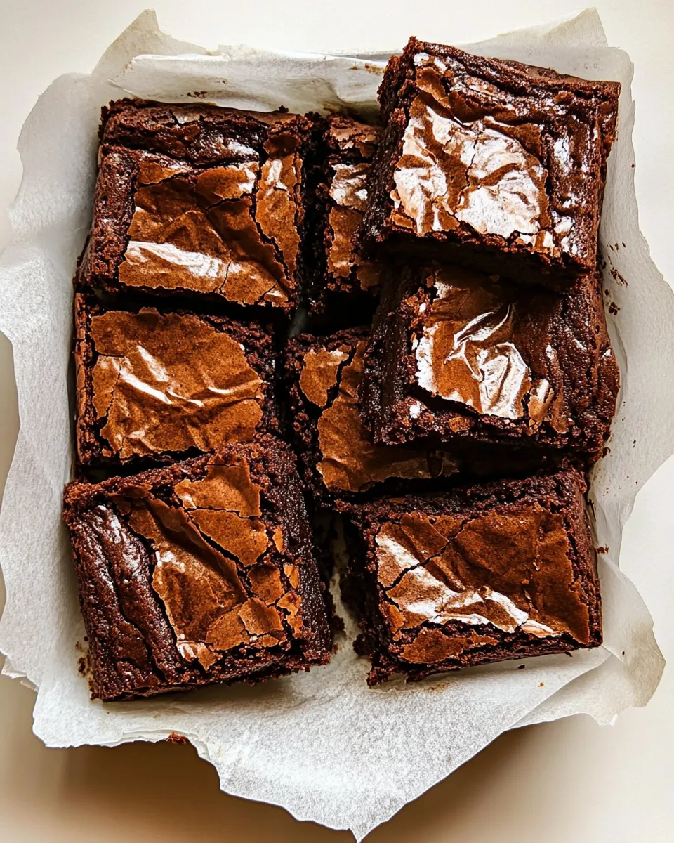 Easy Fudgy, Crinkly, Brown Butter Brownies. dish photo