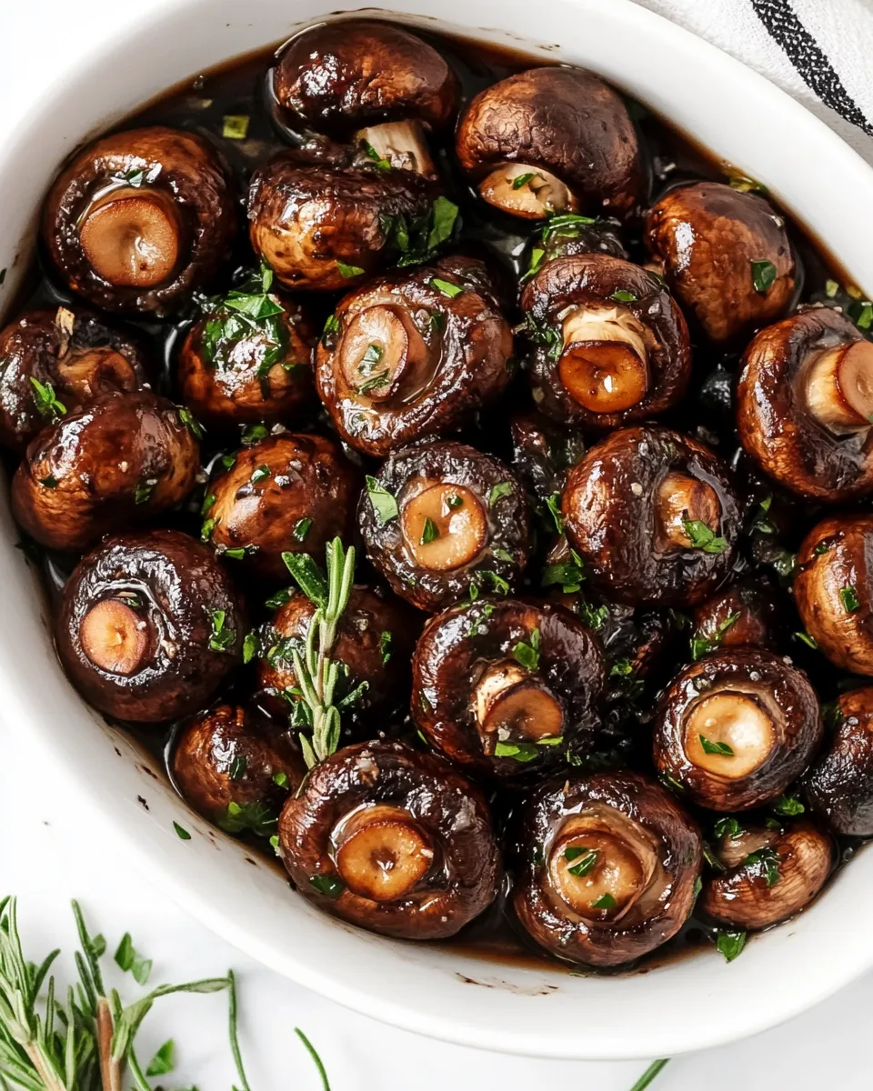 Delicious Garlic Balsamic Mushrooms image