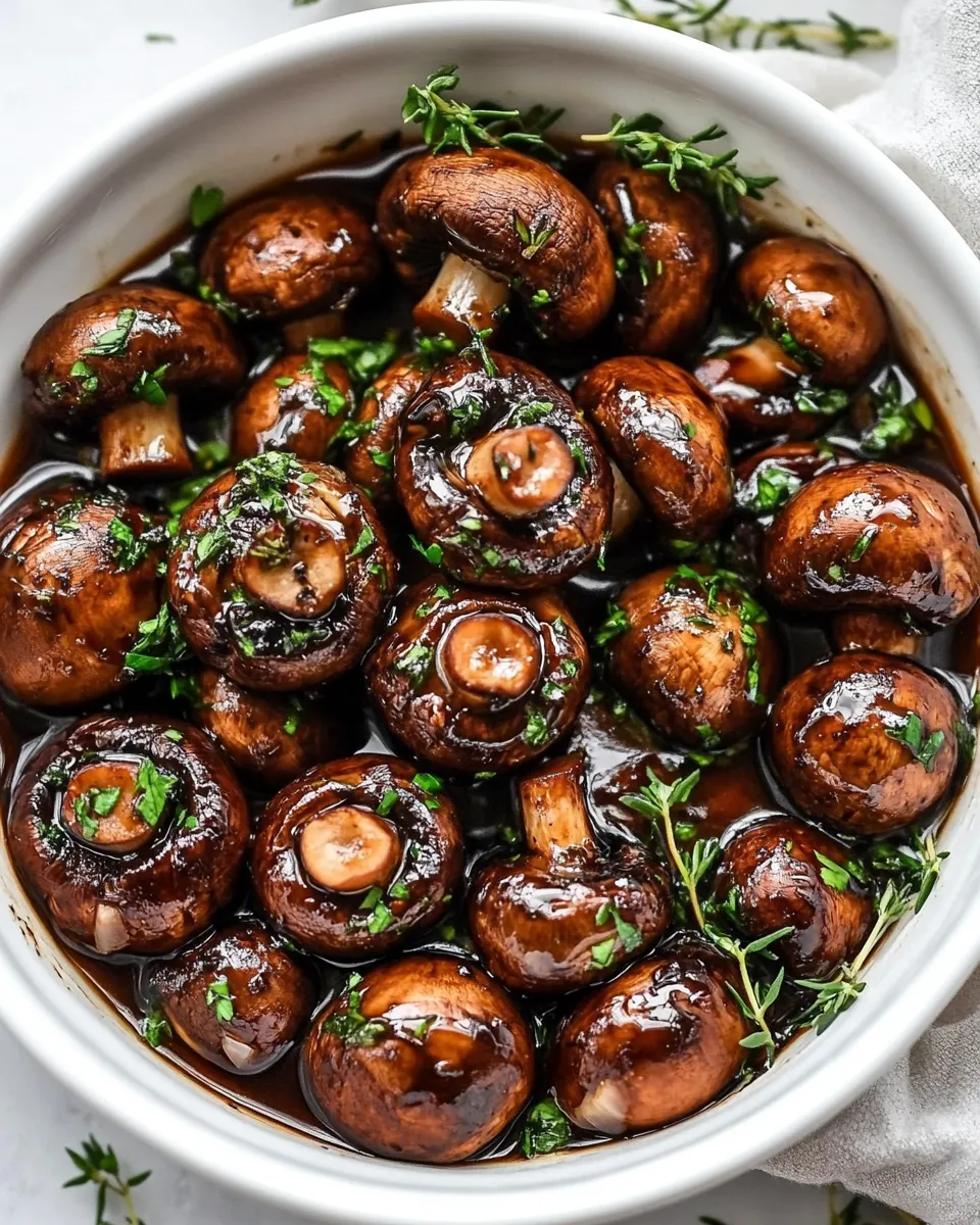 Savory Garlic Balsamic Mushrooms recipe photo