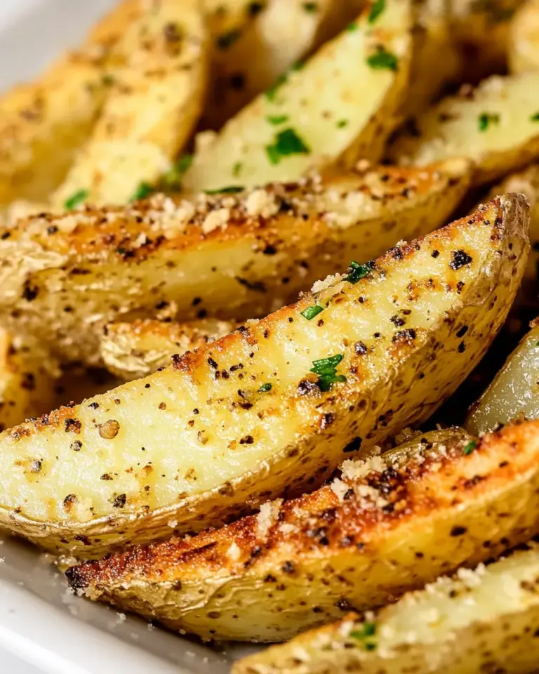 Homemade Garlic Parmesan Potato Wedges photo