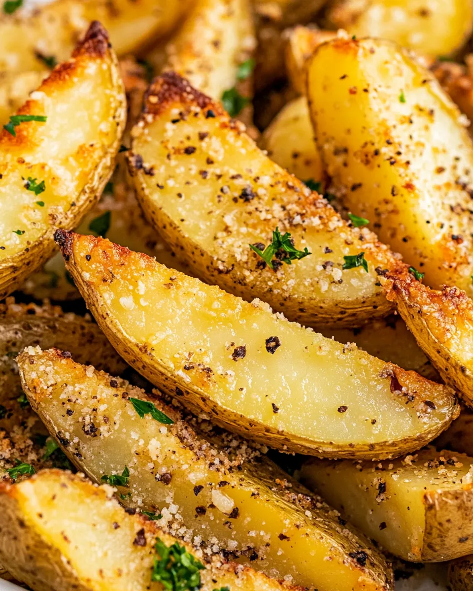 Classic Garlic Parmesan Potato Wedges image