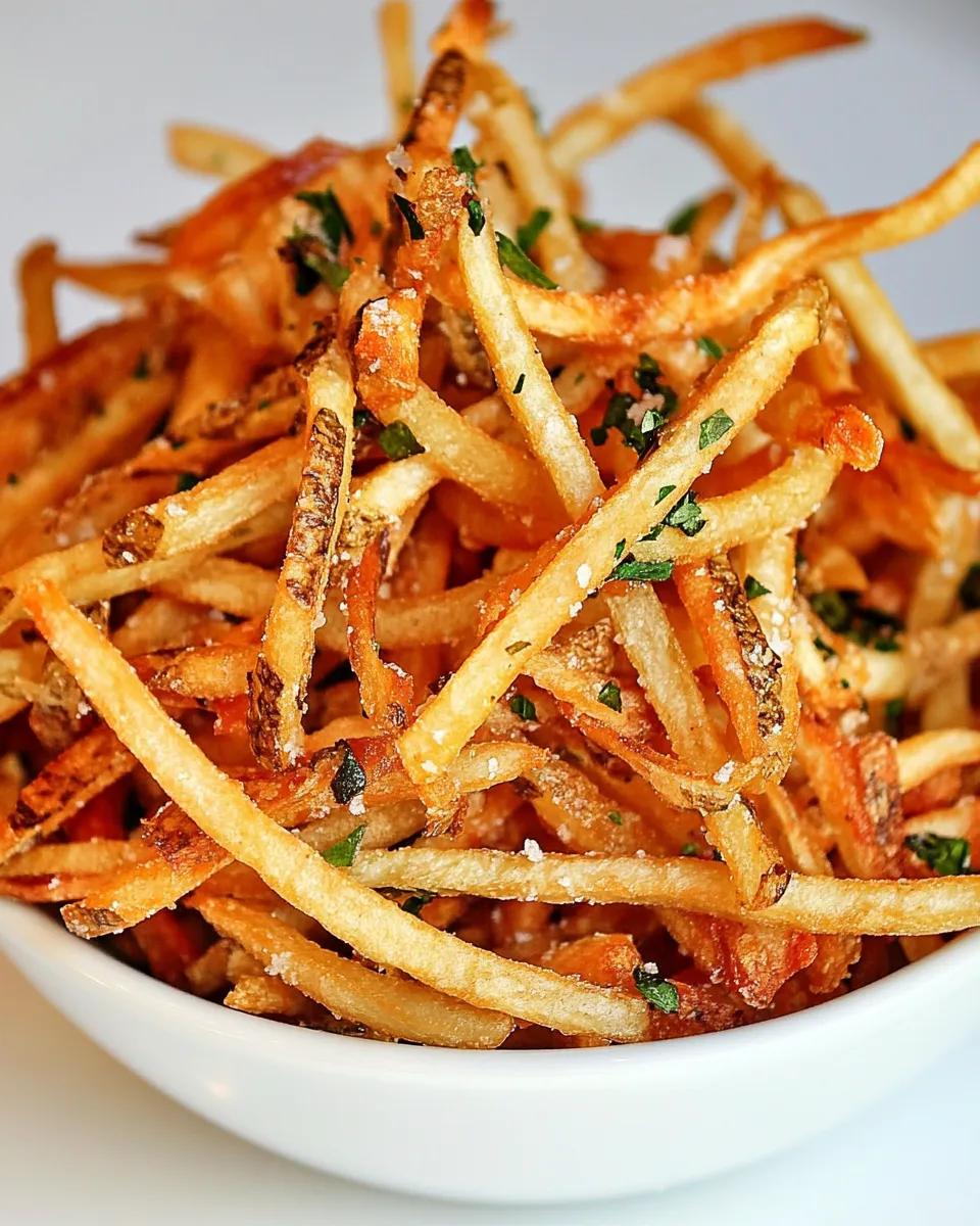 Delicious Garlic Truffle Fries shot