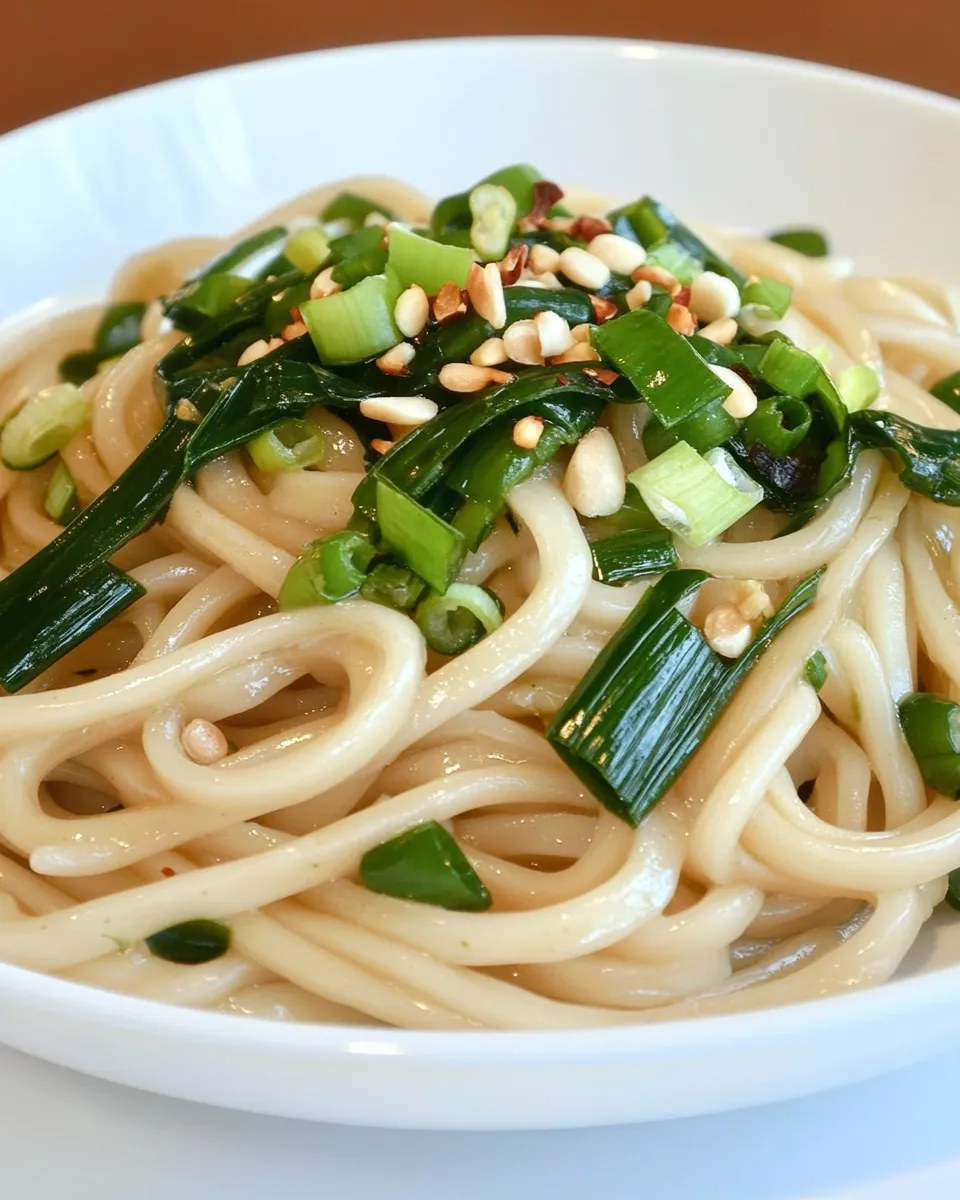Delicious Ginger Scallion Noodles image