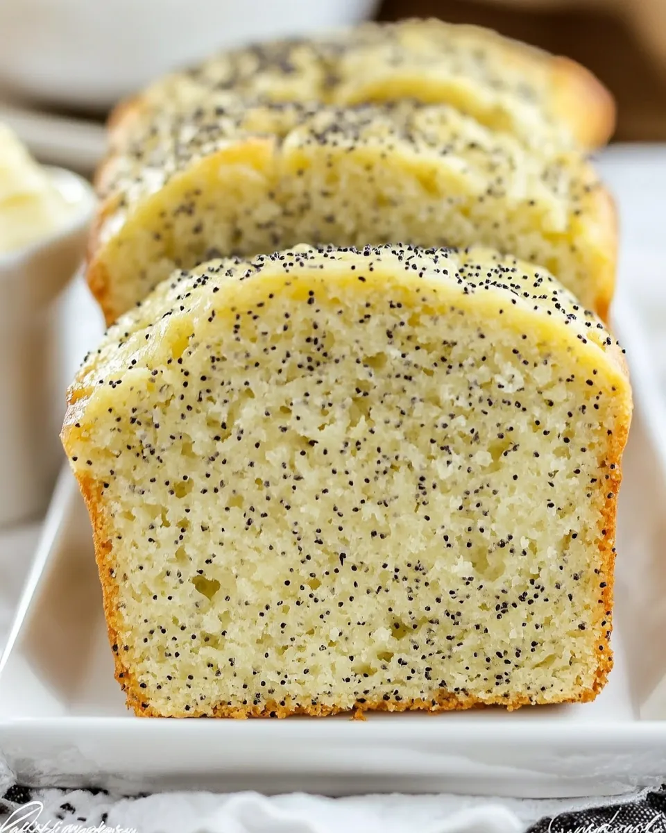 Homemade Glazed Poppy Seed Bread photo