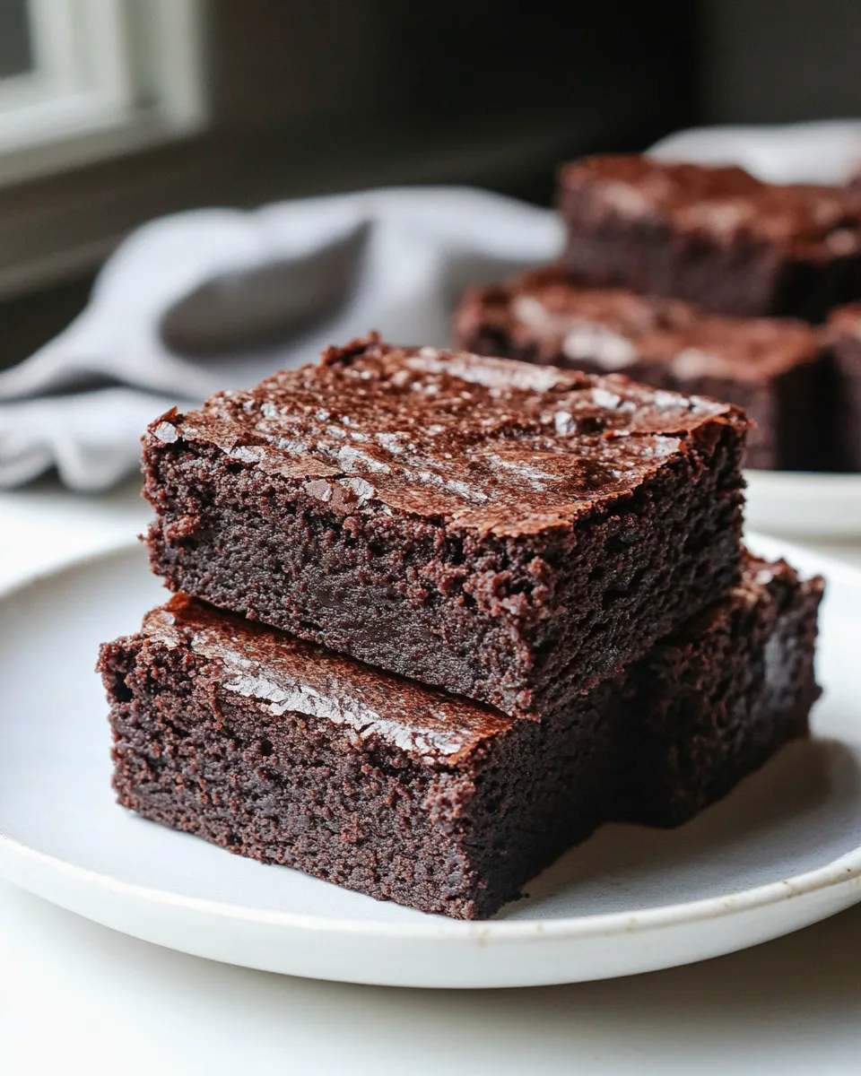 Homemade Gluten Free Brown Rice Flour Brownies photo
