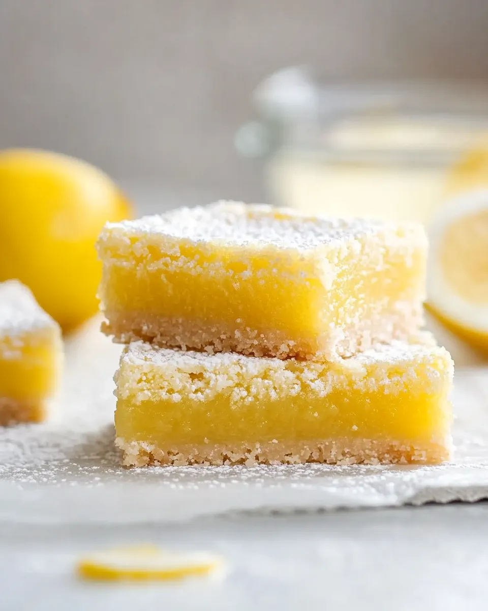 Easy Gluten Free Lemon Bars recipe photo