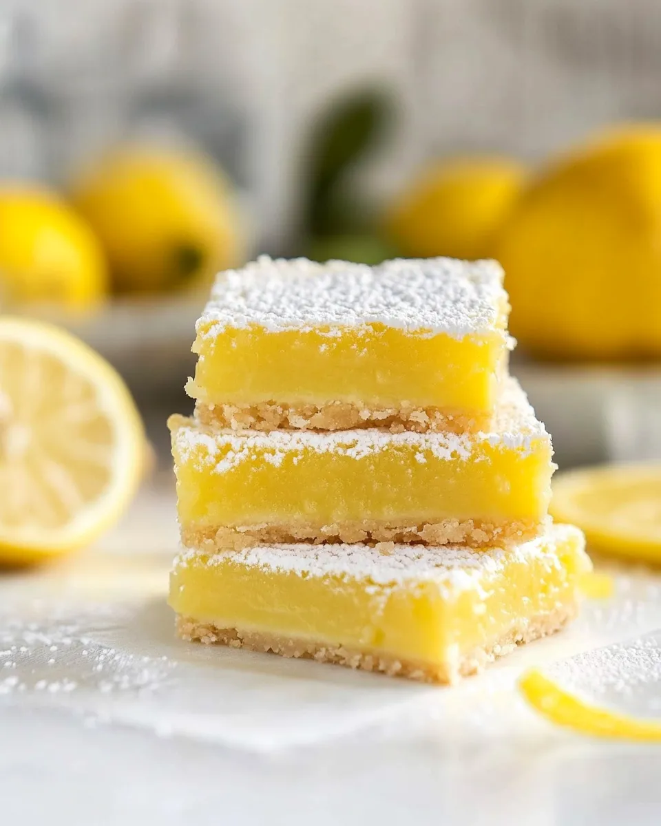 Delicious Gluten Free Lemon Bars shot