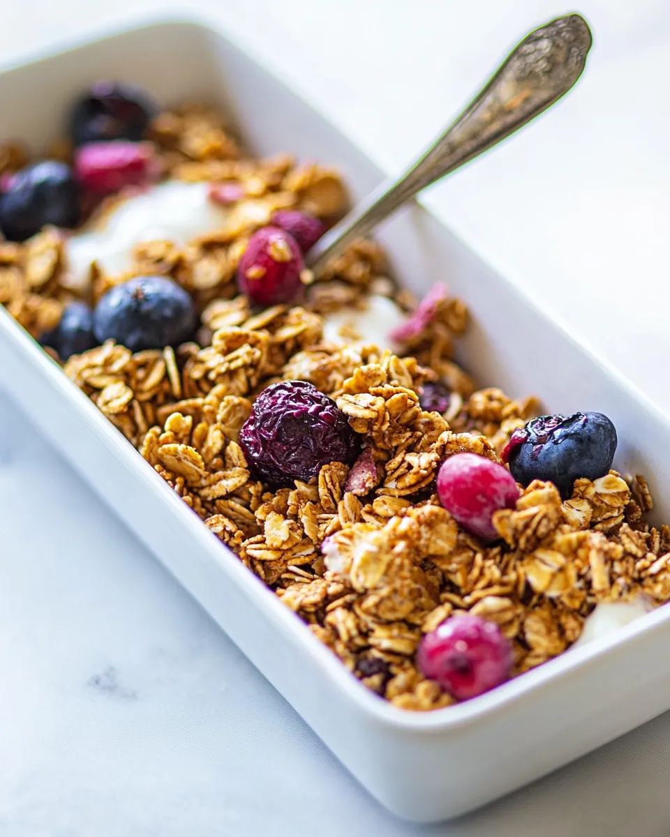 Delicious Granola Without Oil shot
