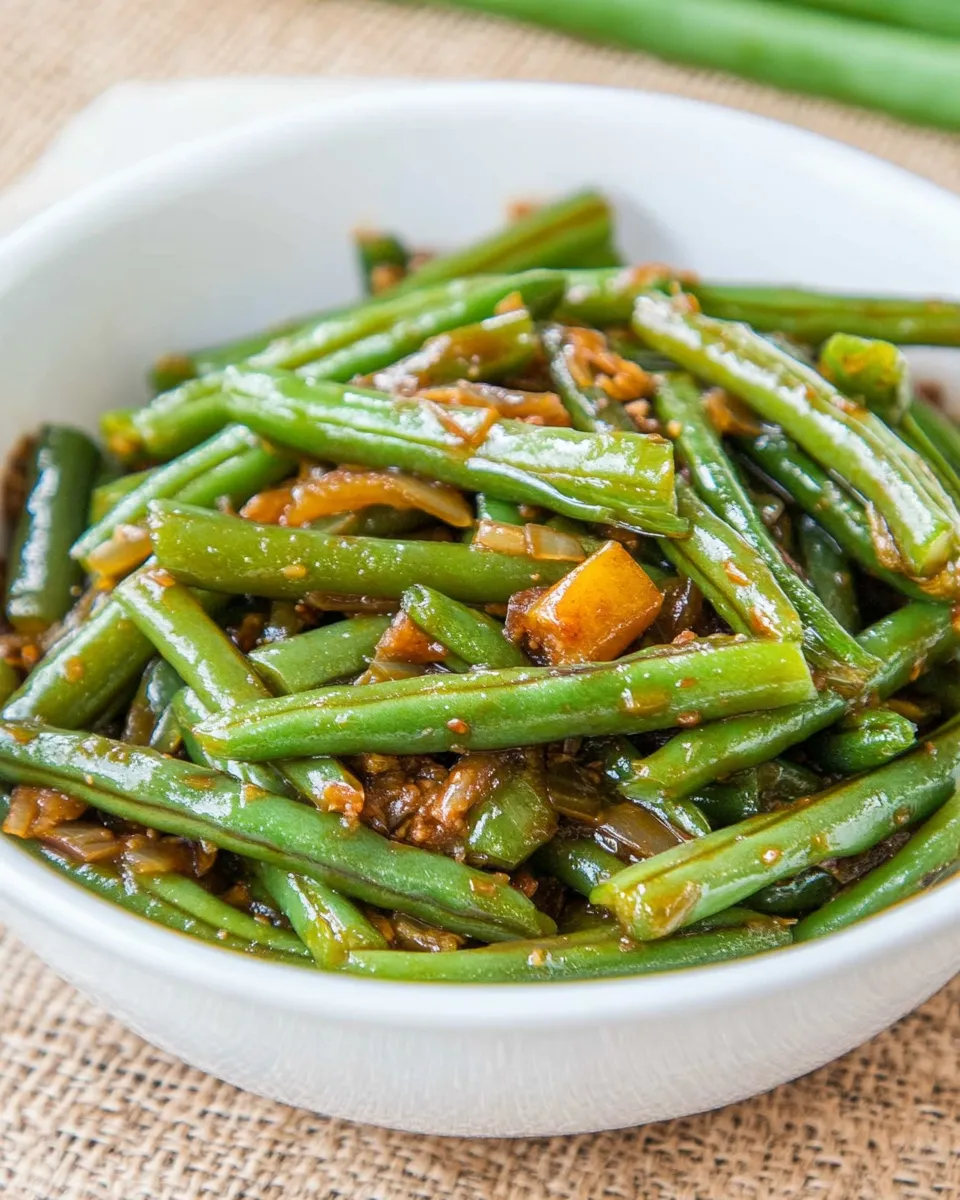 Quick Green Bean Stir-Fry shot