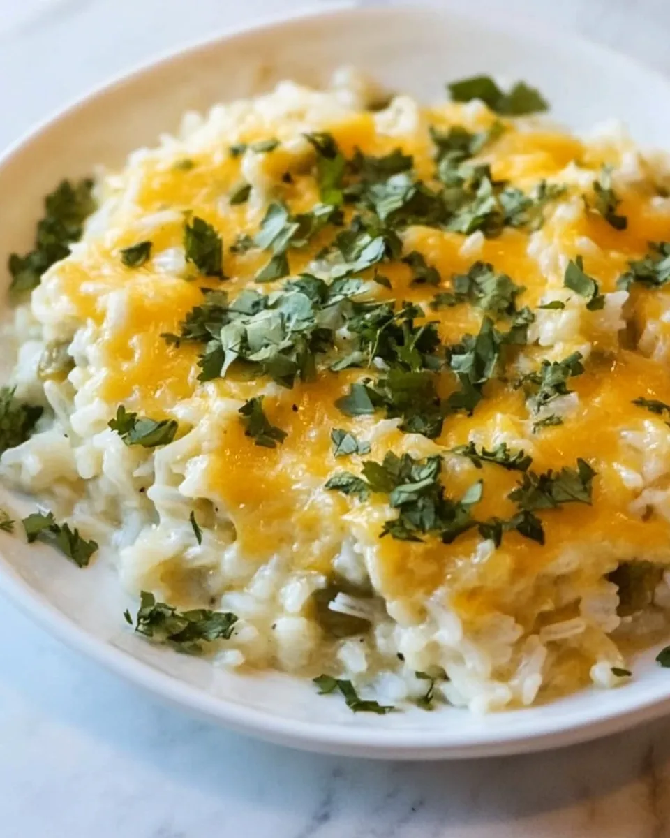 Savory Green Chile Rice image