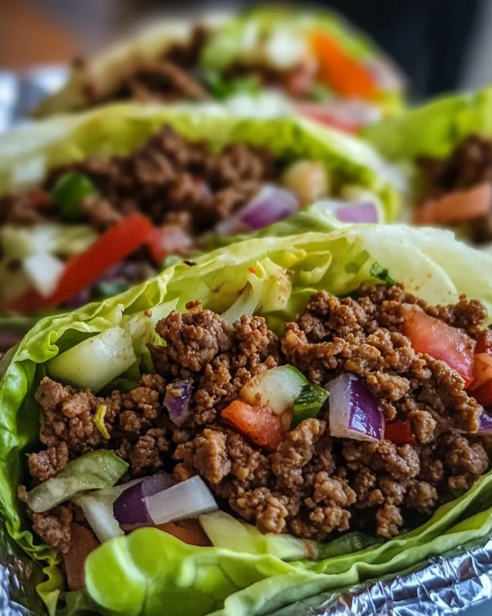 Classic Ground Beef Lettuce Wraps image