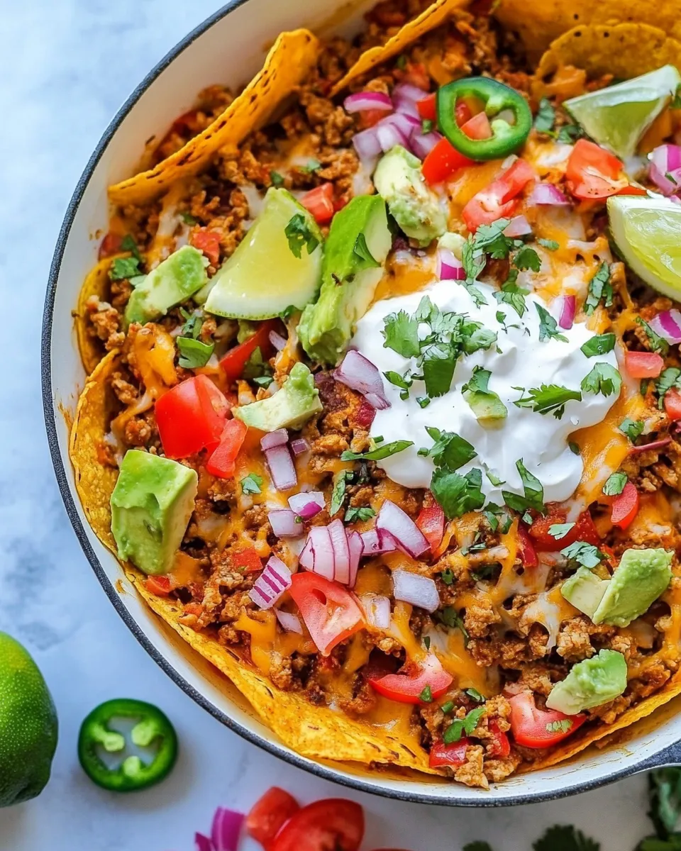 Quick Ground Turkey Taco Skillet shot