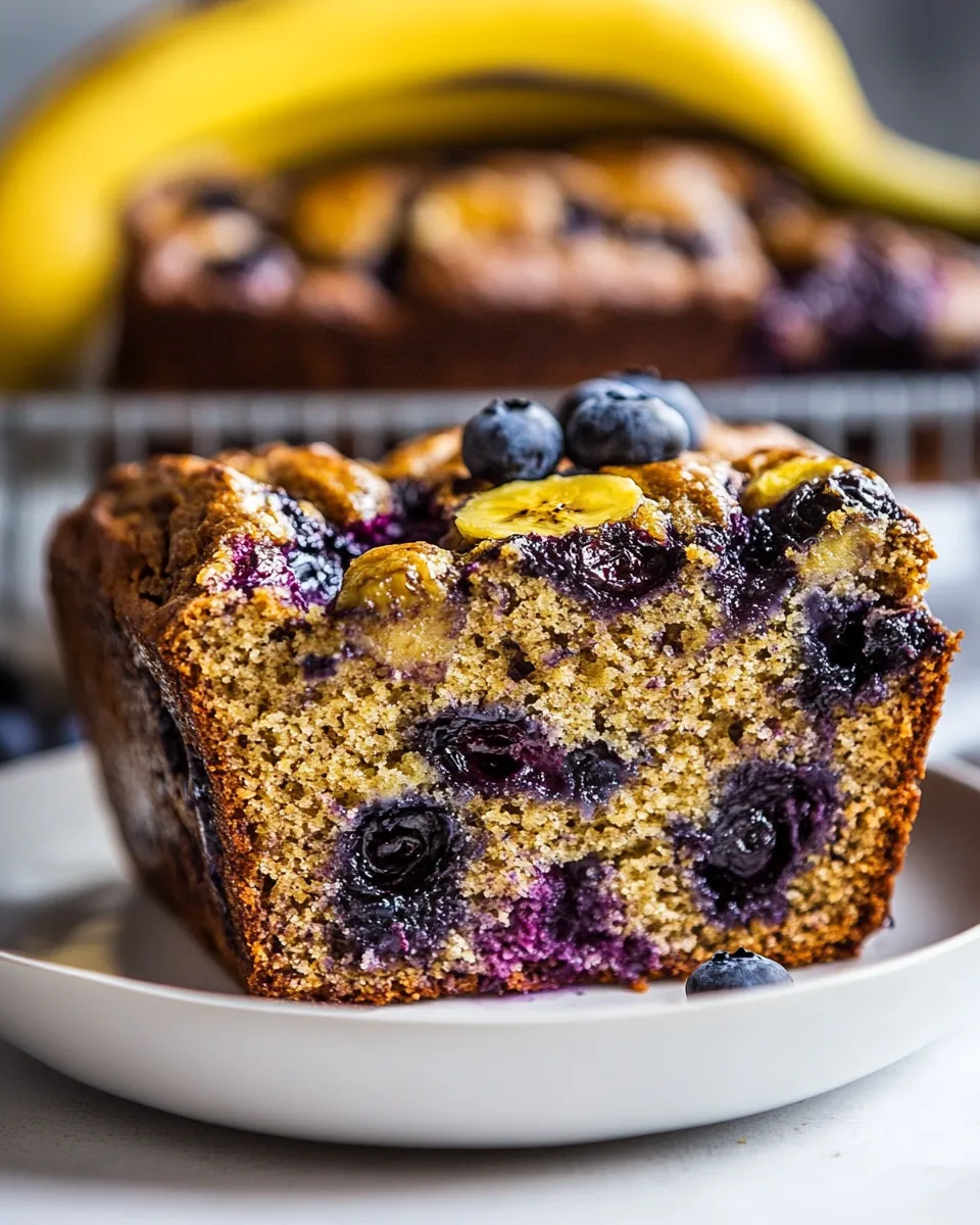 Easy Healthy Blueberry Banana Bread recipe photo