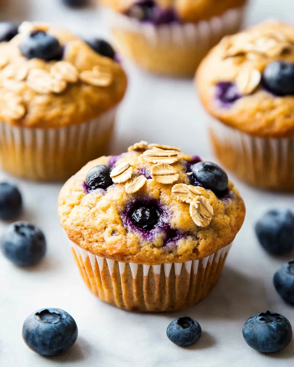 Classic Healthy Blueberry Muffins image