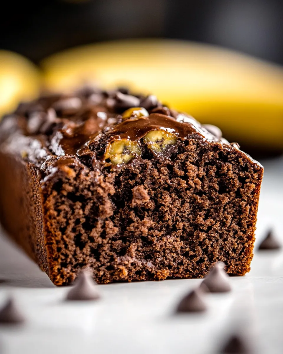 Classic Healthy Chocolate Banana Bread image