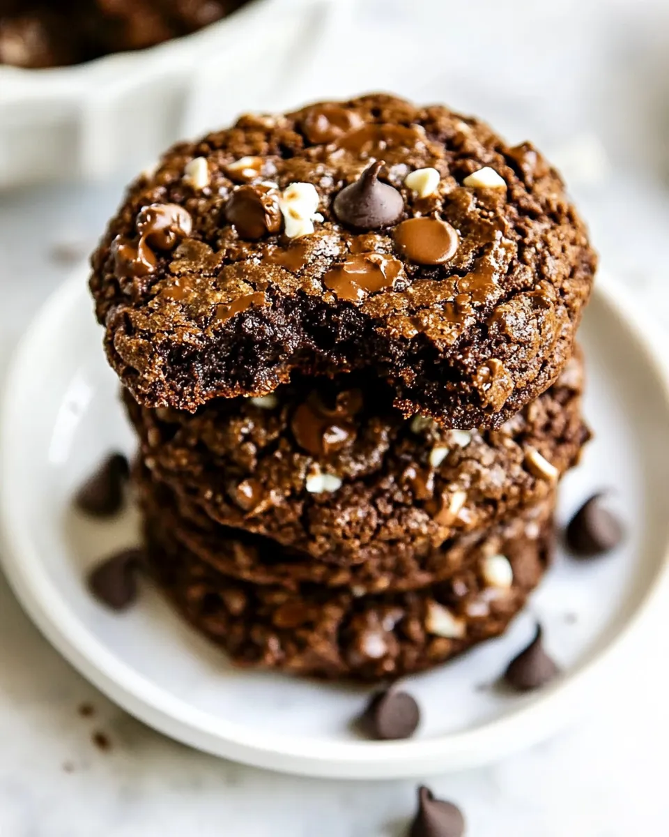 Tasty Healthy Chocolate Cookies shot