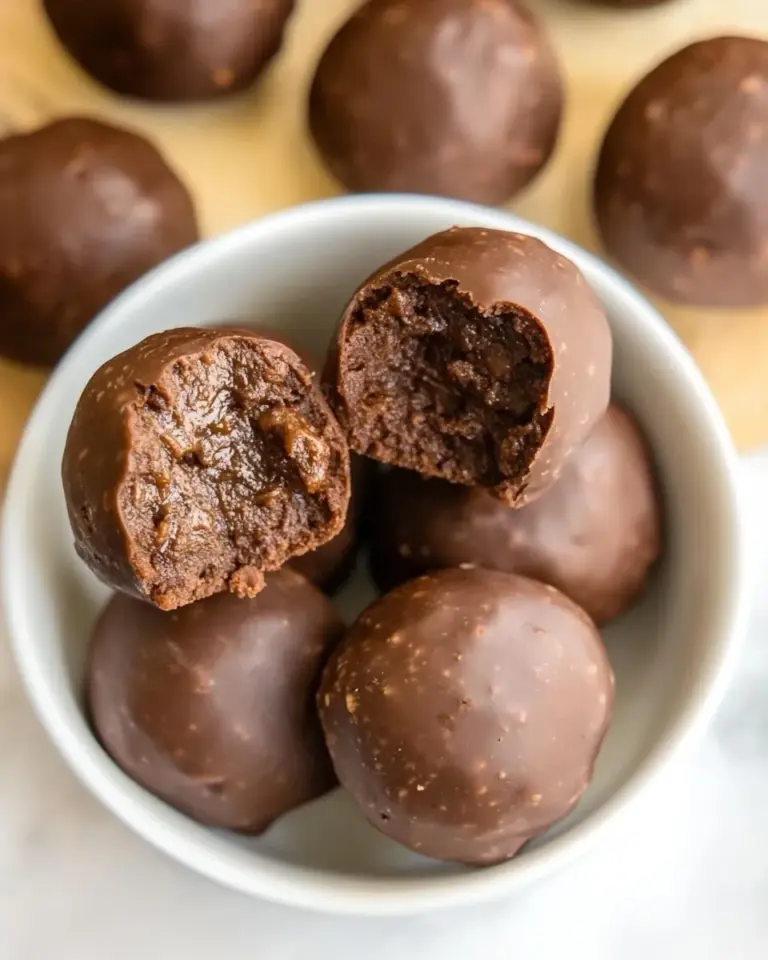 Homemade Healthy Chocolate Snack Balls photo