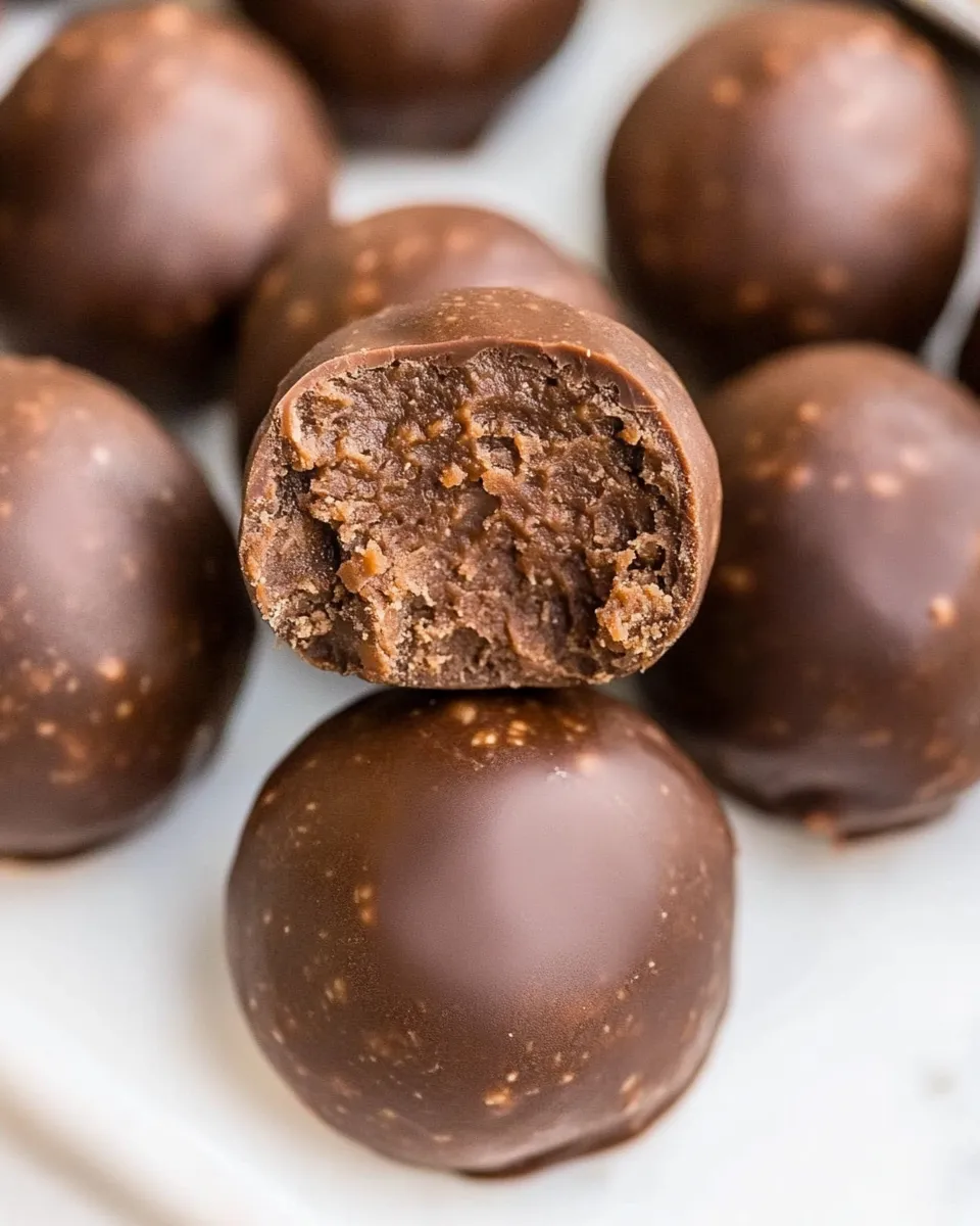 Easy Healthy Chocolate Snack Balls recipe photo