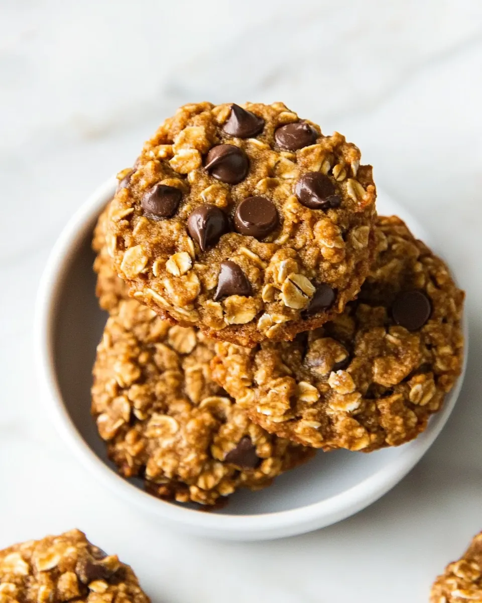 Homemade Healthy Peanut Butter Oatmeal Cookies photo