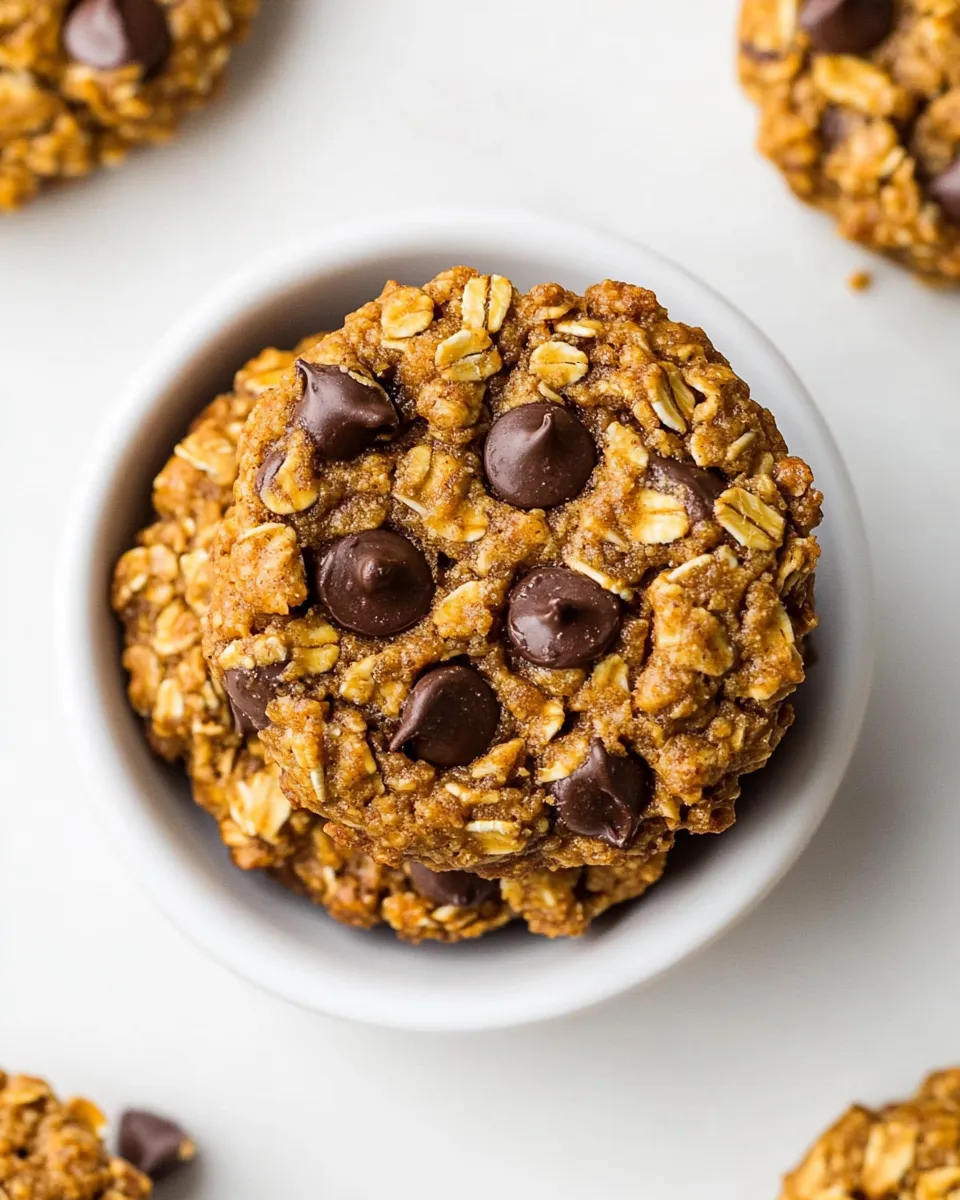 Easy Healthy Peanut Butter Oatmeal Cookies recipe photo
