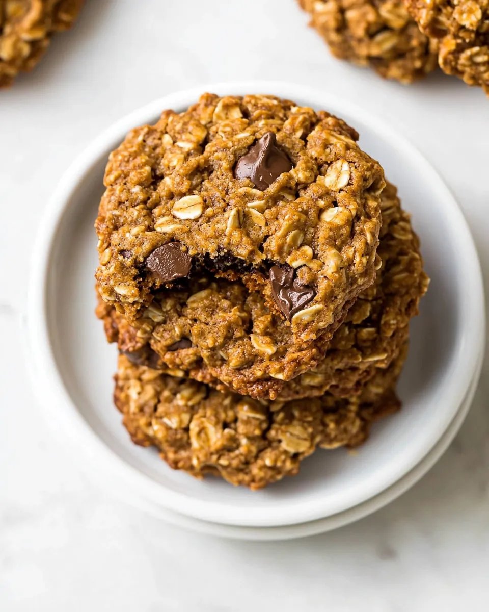Best Healthy Peanut Butter Oatmeal Cookies shot