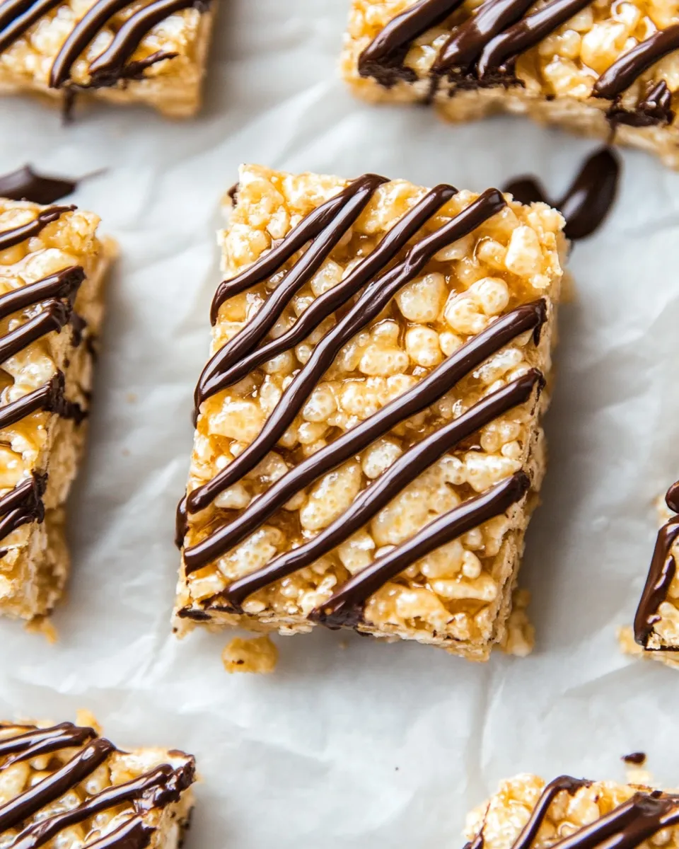 Easy Healthy Rice Krispie Treats shot