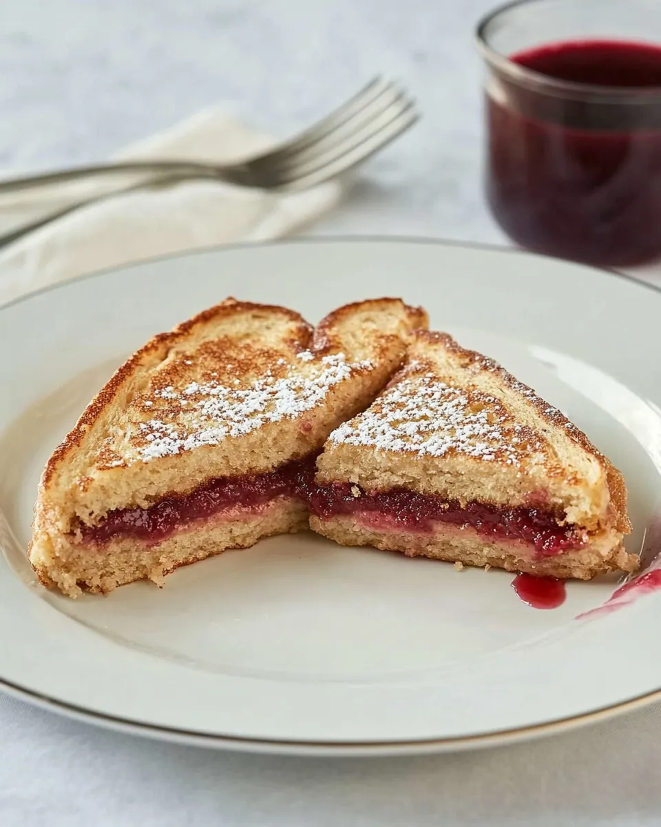 Easy Healthy Stuffed French Toast With PB & J recipe photo