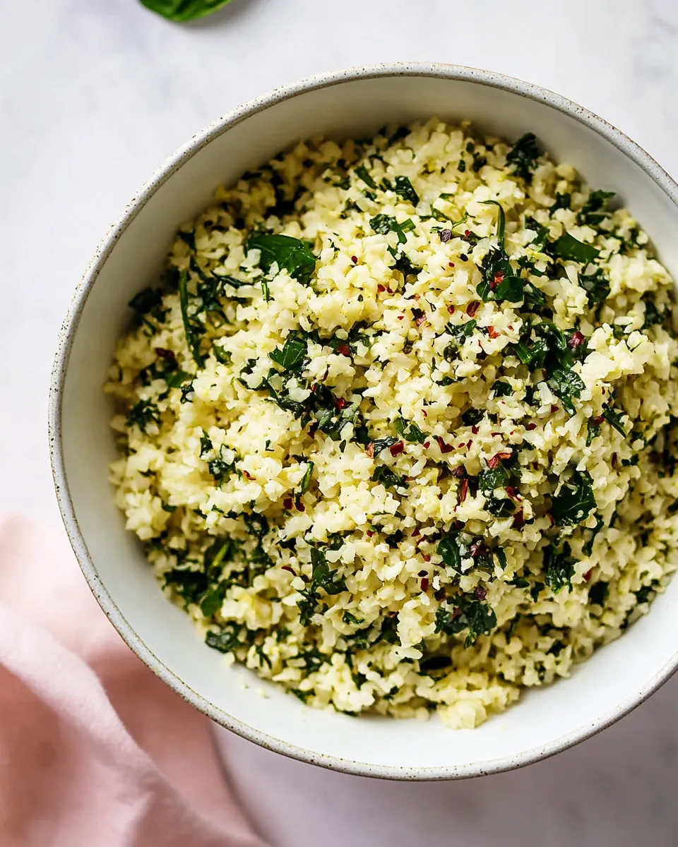Classic Herbed Cauliflower Rice Recipe image