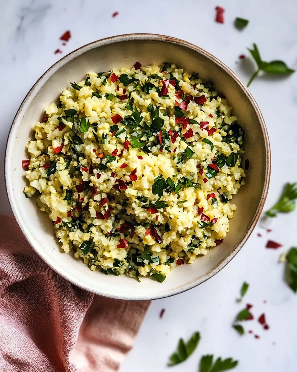 Delicious Herbed Cauliflower Rice Recipe dish photo