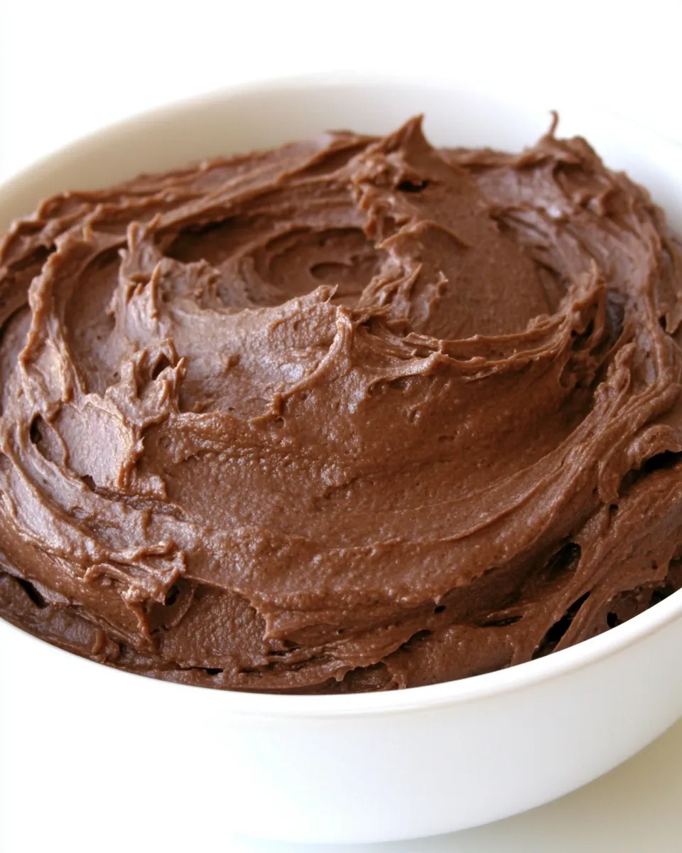 Delicious Hersheys Perfectly Chocolate Frosting shot