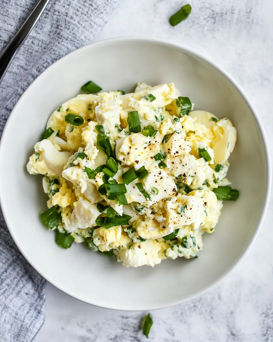 Easy High Protein Egg Salad (Low Calorie, Lower Fat) recipe photo