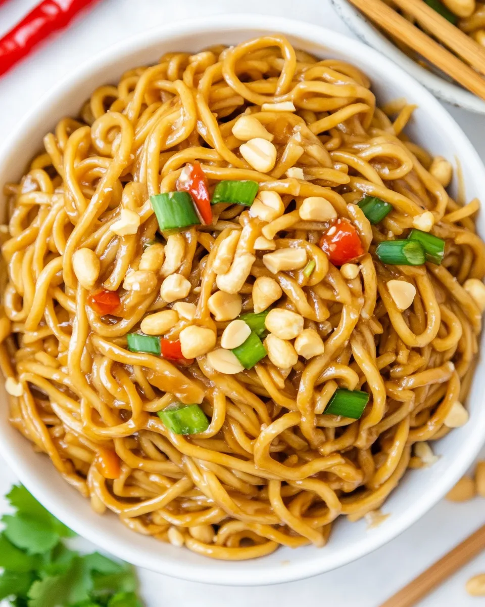 Easy Hoisin Peanut Noodles (15 Minute!) recipe photo