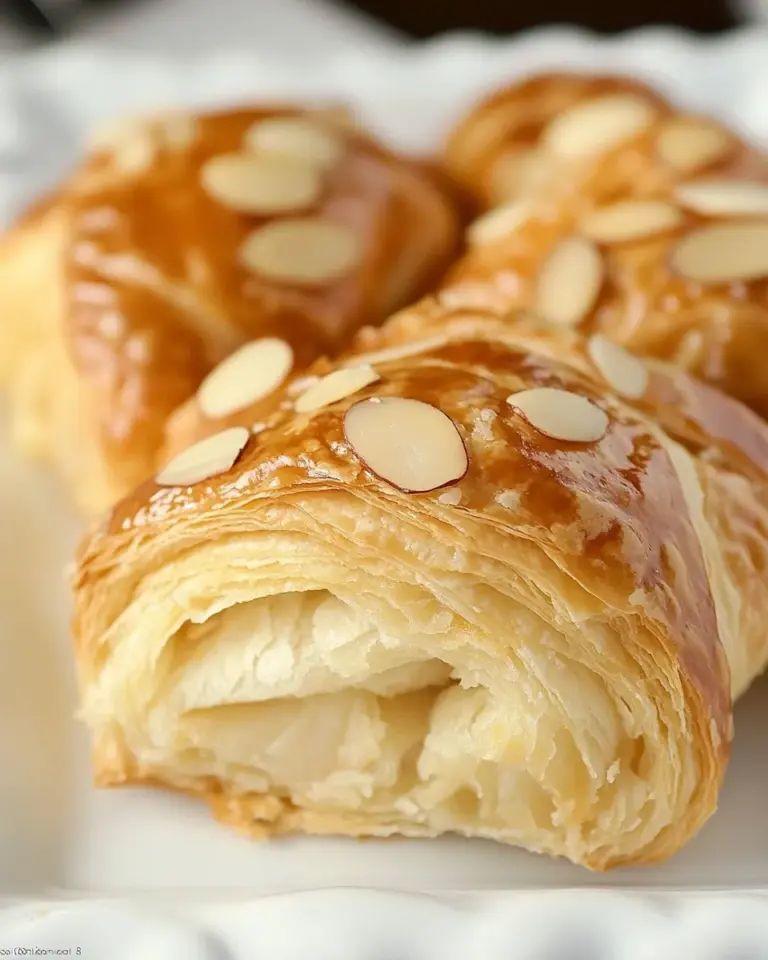 Homemade Almond Croissants recipe photo