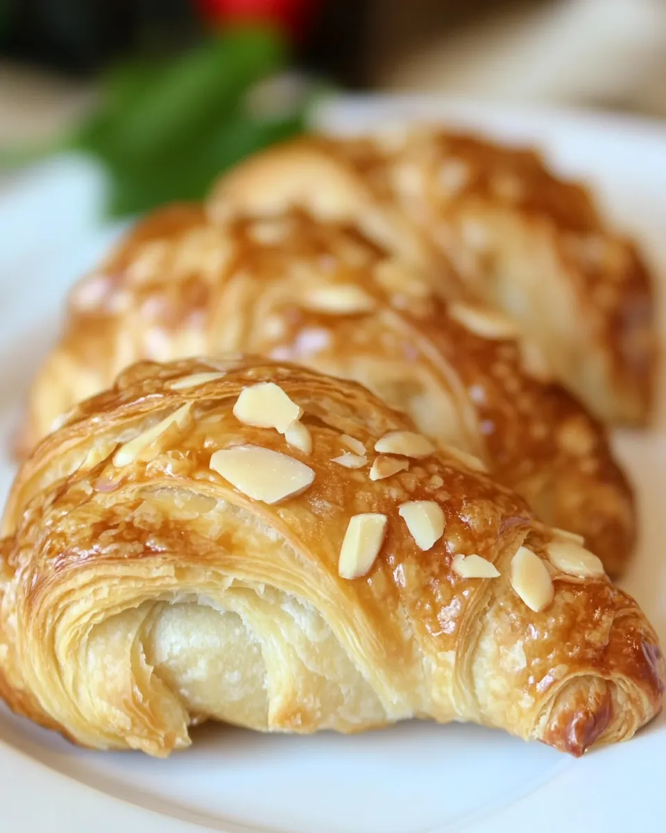 Best Homemade Almond Croissants recipe image