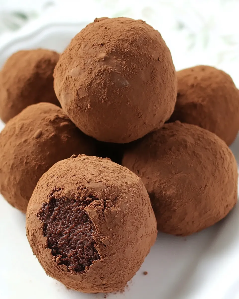 Homemade Bittersweet Chocolate Truffles photo