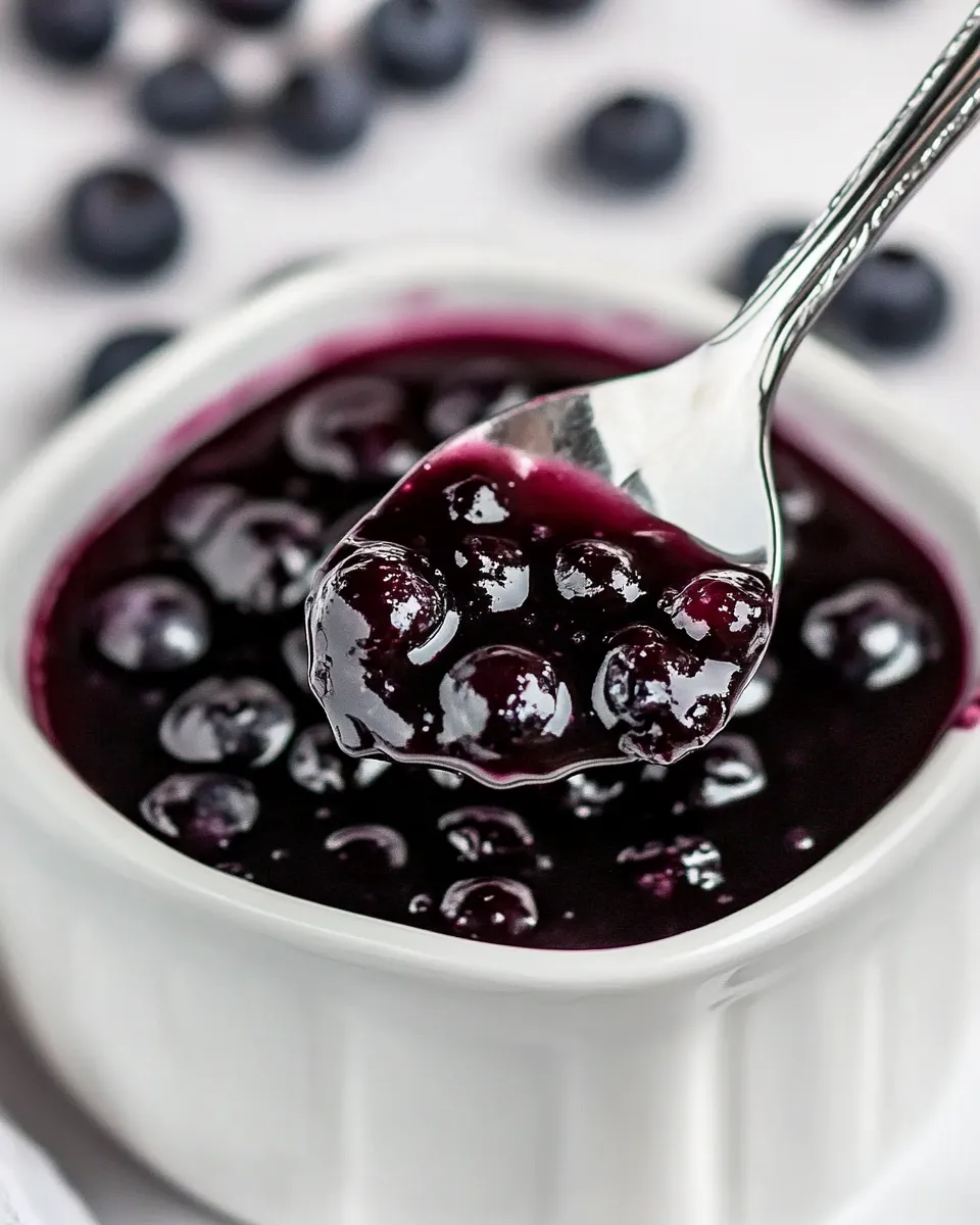Easy Homemade Blueberry Sauce photo